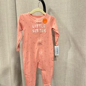 Carter's Coral 'Little Sister' Footie
